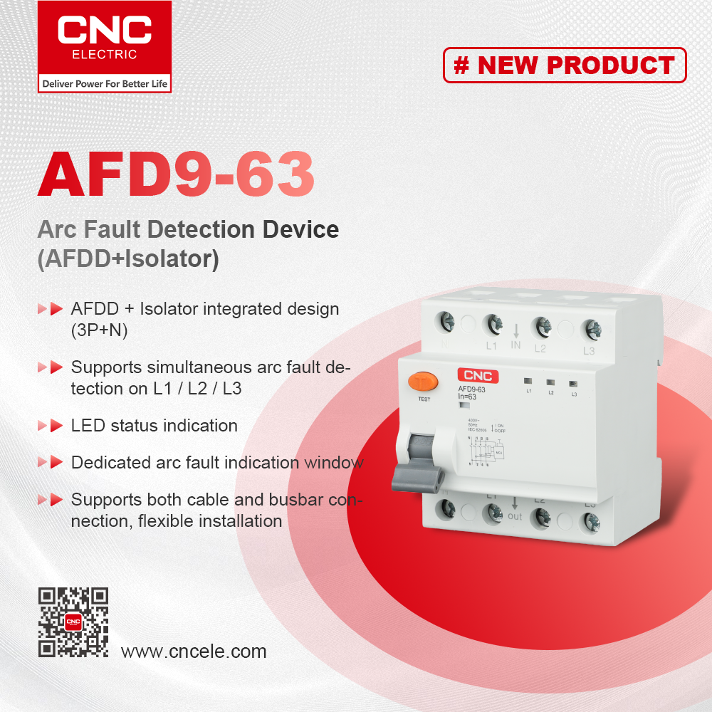 AFD9-63 Arc Fault Detection Device(AFDD+Isolator)