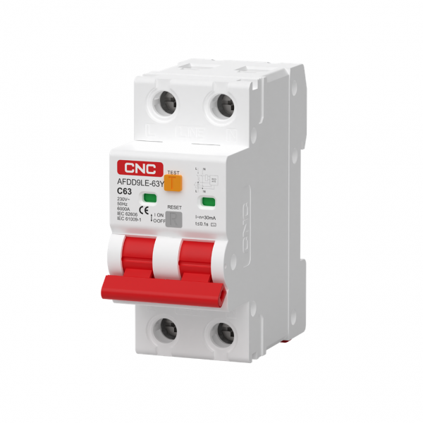 AFDD9LE-63Y Arc Fault Detection Device (AFDD+RCBO)