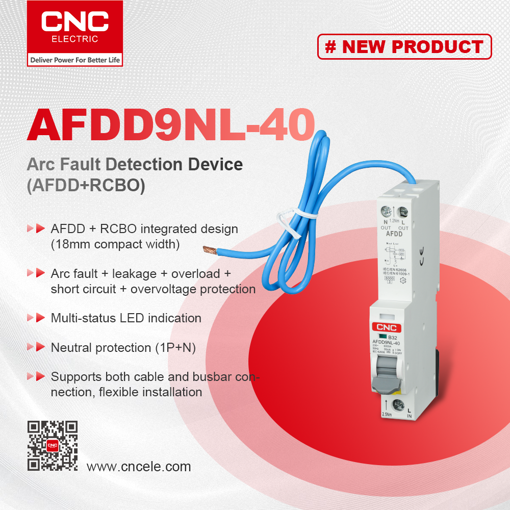 AFDD9NL-40 Arc Fault Detection Device(AFDD+RCBO)