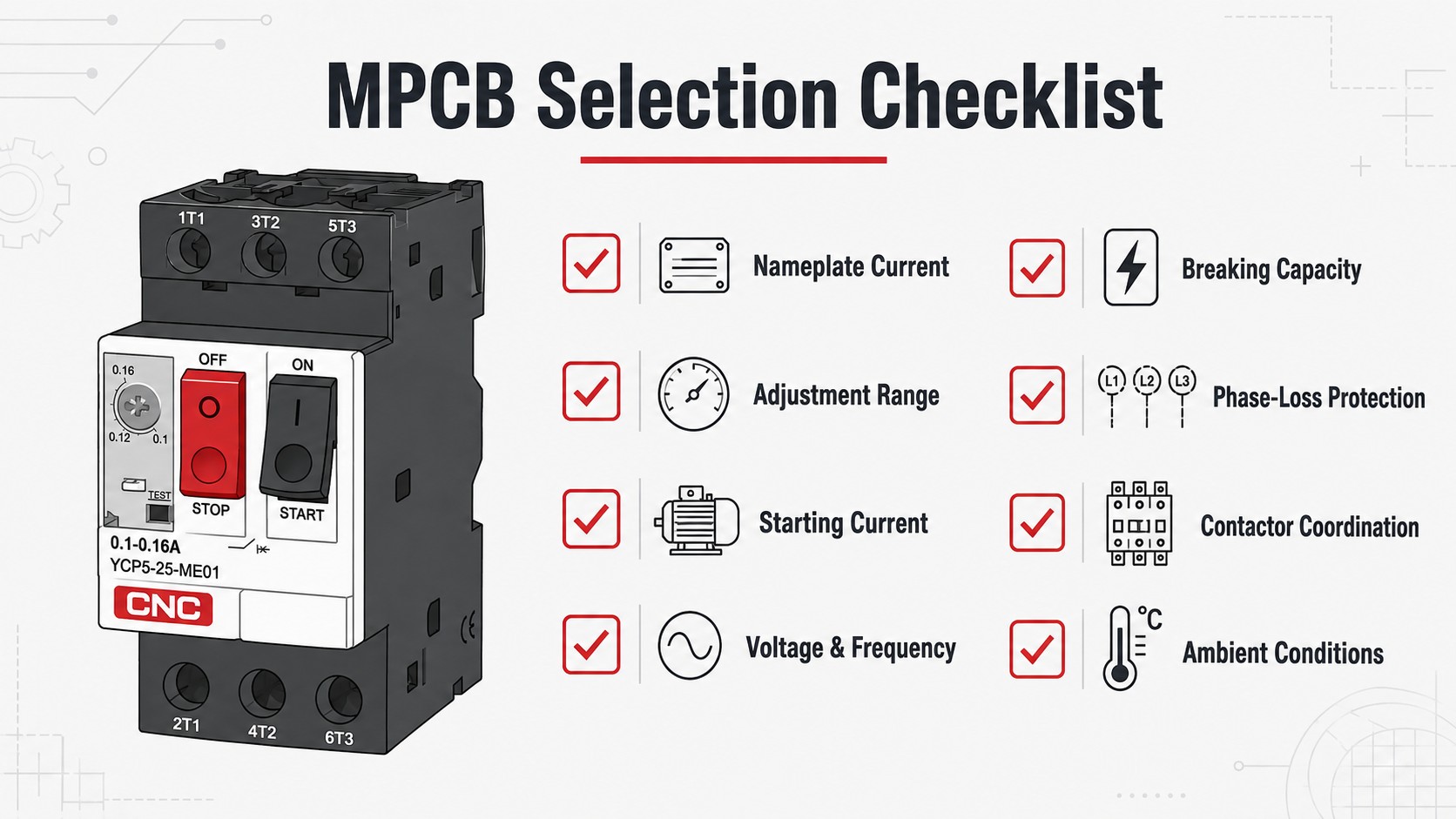 MPCB Selection Checklist