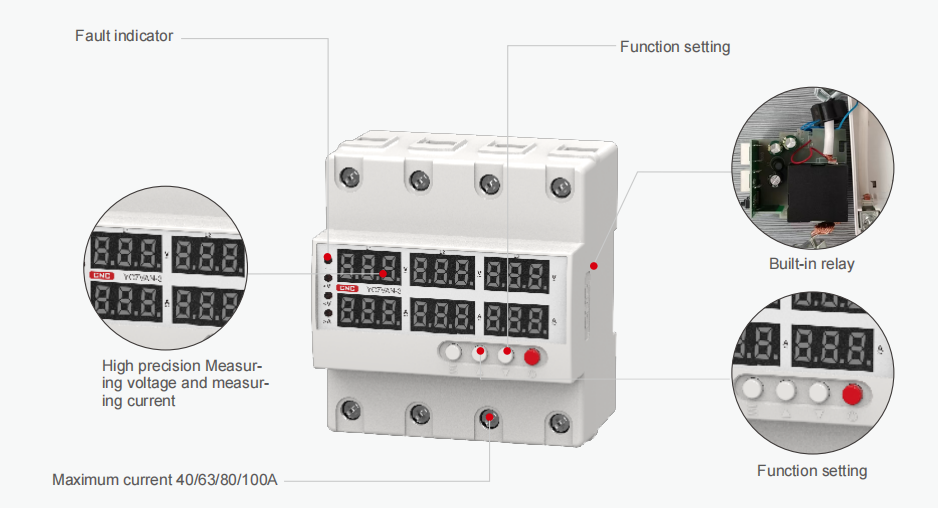 YC7VAN-3 Three-phase Overvoltage and Undervoltage Protector 2