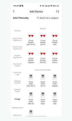 YC7VAN -WIFI kWH Voltage and Current Protector Network Settings