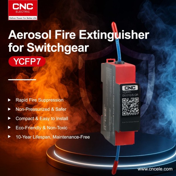 CNC Electric Launches New YCFP7 Aerosol Fire Extinguisher for Switchgear