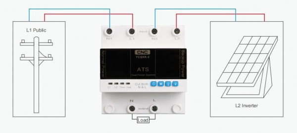 YCQVA-2 Automatic Transfer Switch Wiring diagram